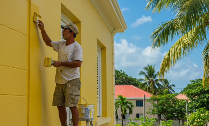 Travaux de peinture, Le Marin